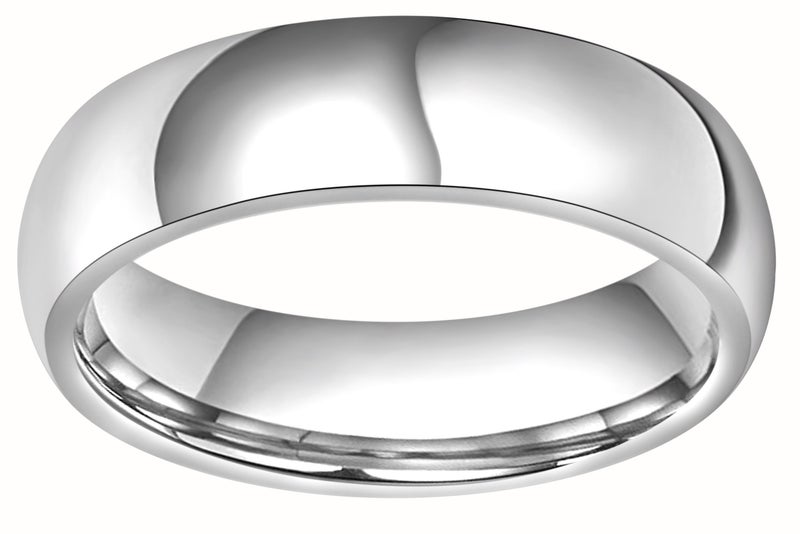 CROWNAL 4mm 6mm 8mm Titanium Wedding Couple Bands Rings Men Women Dome Polished Engraved I Love You Comfort Fit Size 4 To 16 (6mm,10) - Image 2